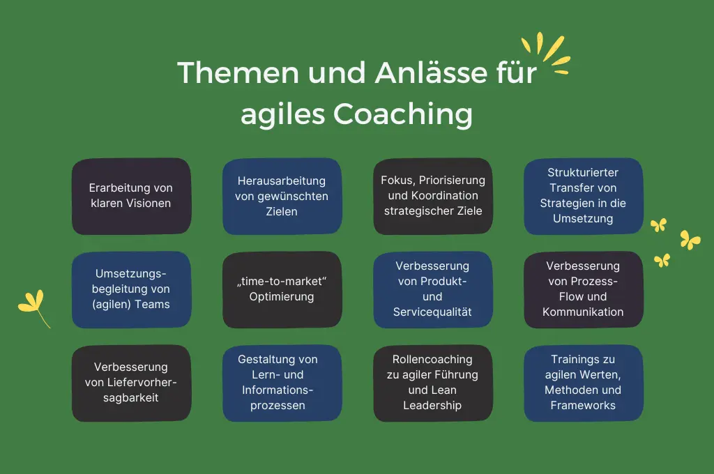 Themen und Anlässe für Agile Coaching
